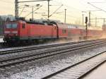 Bahnhof Berlin Schnefeld Flughafen, Einfahrt 143 569-2 mit RB 22 (RB 28822) von Potsdam Griebnitzsee am 03.