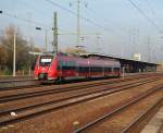 442 628 nach Berlin-Lichtenberg fährt am 31.10.2015 in den Bahnhof Berlin-Schönefeld ein.