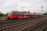 442 631-8  Oranienburg  erreicht als RB22 (RB28813)  Airport-Express  von Königs Wusterhausen nach Potsdam Griebnitzsee am Mittag des 2.8.2016 Berlin Schönefeld Flughafen.