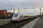 DB 812 010-9 als ICE 690 von München Hbf nach Berlin Gesundbrunnen, am 16.02.2024 in Bitterfeld.