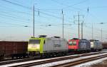 Am 09.01.16 standen 3 Loks der TRAXX-Familie in Bitterfeld und warteten auf neue Aufgaben.