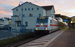 Am Abend des 20.11.16 hielt 146 556 mit ihrem IC 1934 von Leipzig nach Oldenburg in Bitterfeld.