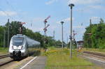 Bahnhof Borna mit Talent2 1442 101 S-Bahn Mitteldeutschen S6: Borna - Leipzig Hbf - Leipzig Messe 17.06.2018