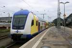 DABpbzkfa mit 146 522-8 der metronom Eisenbahngesellschaft mbH als ME 82013 (RE4) von Hamburg Hbf erreicht seinen Endbahnhof Bremen Hbf.