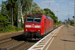 146 105-2 als Tfzf mit dem Hinweis  Nicht einsteigen  in der Zielanzeige  (Bremen-Sebaldsbrück, 10.06.2015)