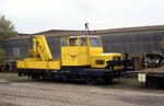 Der SKL 501 der EVB, hier am 27.10.1996 im Bahnhof Bremervörde, hat einen interessanten erweiterten Führerstand.