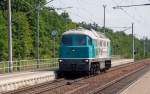 Die Ludmilla der CTHS durchfuhr am 16.06.11 Burgkemnitz in Richtung Bitterfeld.