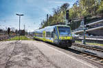 VT 650 715-5 fährt als ag 84552 (Marktredwitz - Bayreuth Hbf - Lichtenfels - Bad Rodach) in  den Bahnhof Coburg ein.