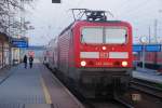 COTTBUS, 01.11.2008, 143 300-2 mit RB43 nach Falkenberg/Elster