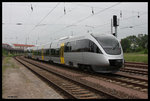 Ein Talent der Baureihe 643 mit der Nummer 0010 kam aus Richtung Leipzig als Dienstfahrt am 25.5.2016 gegen 16.00 Uhr in den Bahnhof Döbeln und machte dort Kopf.