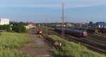 Sommerabend ber dem Bahnhof Dillingen/Saar.