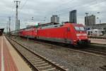 101 070-1 läuft am 18.8.2017 abgebügelt am Ende des PbZ2470 von Frankfurt(Main) Hauptbahnhof nach Dortmund Bbf im Dortmunder Hauptbahnhof mit.