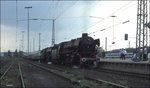 41360 und 41241 standen als Zugloks vor dem BDEF Sonderzug am 27.5.1995 um 16.15 Uhr im Bahnhof Düren.
