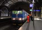 371 001-9 fährt am 25.01.2014 den CNL 458 von Praha hl.n.