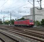 189 016 fährt am 10.07.2014 durch den Dresdener Hauptbahnhof.