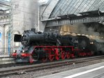 50 3648 vor dem Sonderzug nach Tschechien; Dresden Hbf.