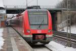 Nachschu Br.422 062-0 am 19.1.2012 in Dsseldorf/Unterath  S1 Dortmund Hbf.