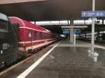 Die Euro Express Wagen des MT 1840 Tanzzug nach Hamburg in Düsseldorf HBF.