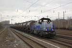 265 499 Voith Gravita mit einem Kesselzug in Düsseldorf Rath am 23.03.2016.