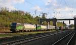 193 218 mit Wagenlok 193 219 und Containerzug in Fahrtrichtung Norden.