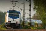 146-538-4 mit Ihrem Metronom 82840 bei Burgstemmen (Hildesheim) am 08.05.2015 auf dem Weg nach Uelzen  