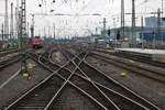 Gleisvorfeld in Frankfurt am Main Hbf am 13.01.18 vom Bahnsteig aus fotografiert