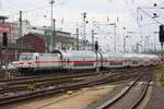 DB Fernverkehr Bombardier Traxx 146 552-5 am 06.01.24 in Frankfurt am Main Hauptbahnhof vom Bahnsteig aus fotografiert