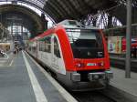VIAS/Odenwaldbahn Itino VT 105 steht am 12.07.14 in Frankfurt am Main Hbf