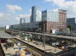 Blick auf den Bahnhof Freiburg im Breisgau Hauptbahnhof.