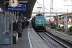 185 542-8 bei der Durchfahrt durch den Freiburger Hbf am 17.05.2009  