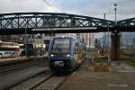 X73904 als IRE von Mulhouse-Ville nach Freiburg (Breisgau) Hbf am Mittag des 14.12.13 bei der Einfahrt in den Zielbahnhof.