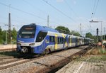 Meridian ET 327 als M 79040 (Salzburg Hbf–Mnchen Hbf) am 13.06.2015 in Grafing Bahnhof