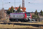 159 219-5 (Stadler Eurodual 2159) verbringt ihre Wochenendruhe im Bahnhof Großkorbetha.