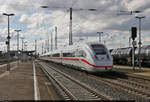 Nachschuss auf 812 049-6 (Tz 9049), der als Umleiter den Bahnhof Großkorbetha auf Gleis 8 durchfährt.