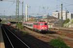 Kirchentags-Sonderzug Nr.3: 115 383 mit PF 2701 Hamburg Altona - Tübingen Hbf am 03.05.2013 in Göttingen