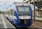 648 369 (VT 309 | Alstom Coradia LINT 41), ex Transdev Sachsen-Anhalt (HarzElbeExpress), als HEX8???? (HEX 24) nach Halberstadt steht in seinem Startbahnhof Halle(Saale)Hbf auf Gleis 12 D-F.