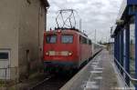 115 114-1 mit dem vermute ich PbZ-D 2466 von Leipzig Hbf nach Berlin-Rummelsburg.