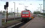 Halle (Saale) Hbf: Die 143 831-6 fhrt mit S7 / 37260 in Richtung Halle Sdstadt – Halle-Neustadt – Halle-Nietleben ab; 23.07.2011      