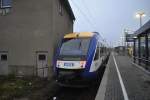 VT 805 Hex am 19.01.2014 Halle/Saale HBf.