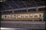 Mitropa Wagen 503087-15614-5 am 18.3.1990 im HBF Halle an der Saale.