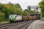 SETG 193 821 mit Holzzug in Hamburg Harburg, am 21.09.2018.