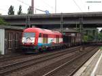 42014 der EVB fuhr mit einen intermodal am 05.09.13 durch hh-harburg