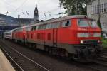 Hier 218 344-0 und 218 366-3 mit IC2170 von Hannover Hbf.