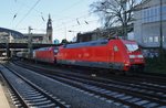 101 134-5 drückt den IC2173 inklusive 101 017-2 von Hamburg-Altona nach Hannover Hauptbahnhof am 21.4.2016 in den Hauptbahnhof der Hansestadt.