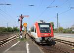 VIAS/Odenwaldbahn Bombardier Itino VT112 am 21.04.18 in Hanau Hbf