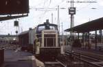 360034 rangiert am 5.7.1988 im Bahnhof Hanau.