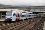 Morgens wird ein Zugpaar der Linie RE14 nach Heidelberg verlängert.