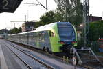 Am 07.07.2017 stand ET 6.01 der Nordbahn in der Abstellung im Bahnhof Itzehoe.
Ort: Itzehoe, 07.07.2018