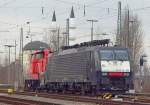 BR 189 288 ist Donnerstag Abend den 14.03.2013 fr die Nachtruhe in Kehl abgestellt.