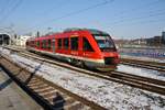 648 839-8  Lensahn  verlässt am 3.3.2018 als RB76 (RB11977) nach Kiel-Oppendorf den Kieler Hauptbahnhof.